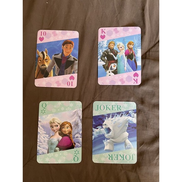 Disney FROZEN PLAYING CARDS Anna & Elsa JUMBO  Kids Childrens Card Game Deck 54 - Picture 7 of 12